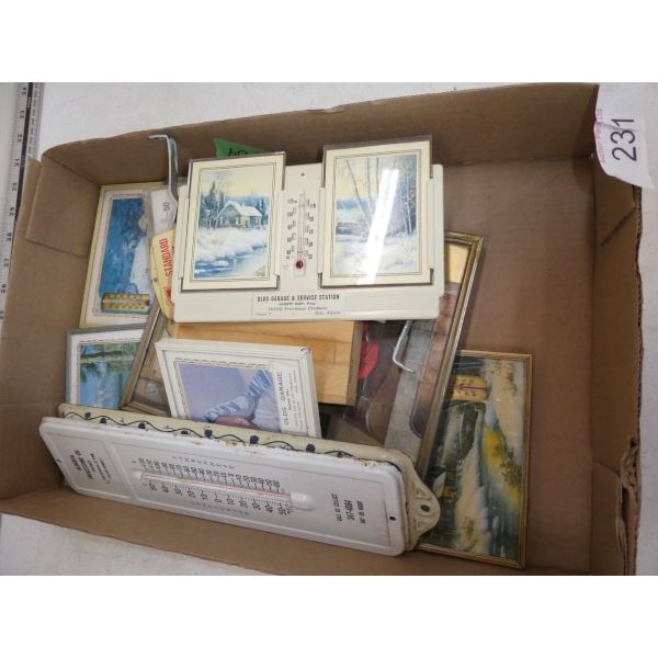 Collection of vintage thermometers,