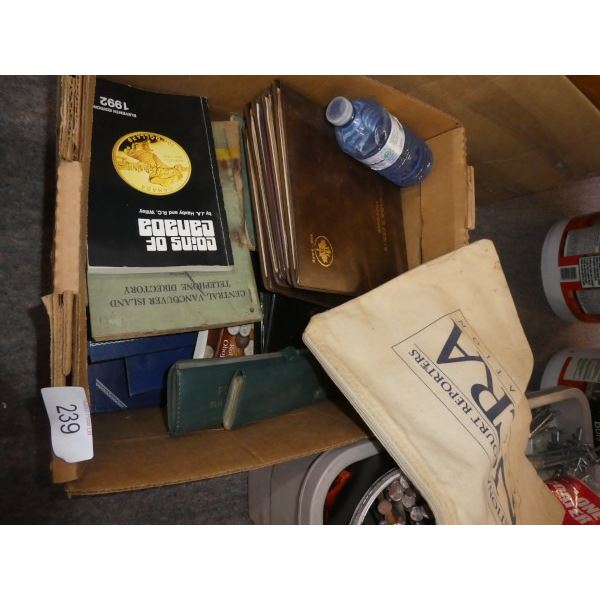 Collection of coin collector books