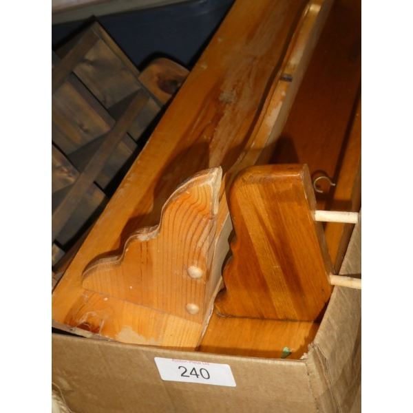 2 wood shelves, corner shelf unit, 2 shoe racks