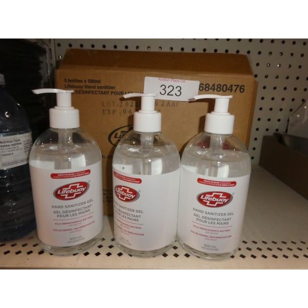 Case of hand sanitizer