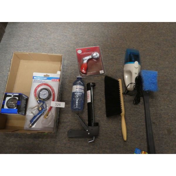 Tire inflator tool, caulking gun, Pro-Tek