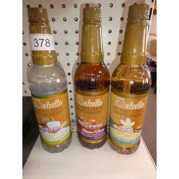 3 x Dolcella gourmet syrups