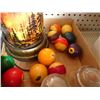 Image 4 : Round top glass jars, pool balls, christmas