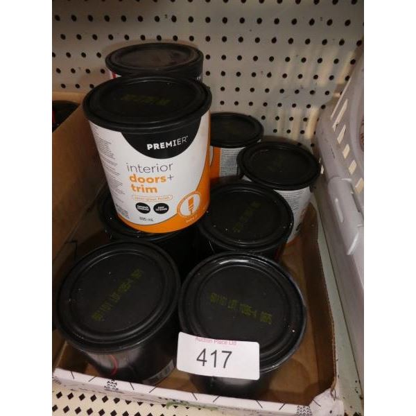 895 mL cans of premier paint