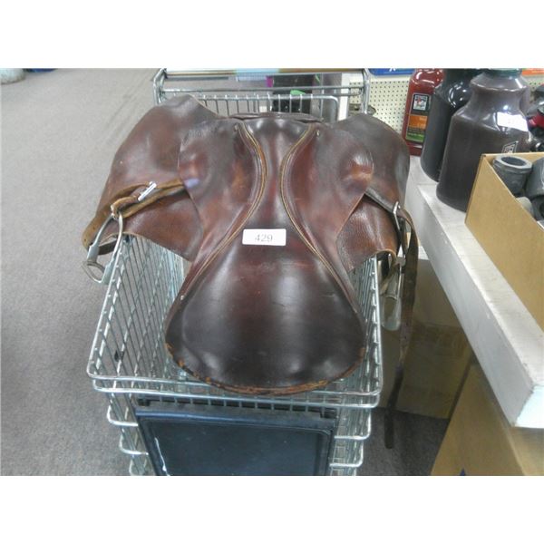 Leather saddle