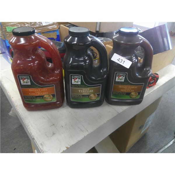 3.7L ED Smith Sauces: sweet chili, teriyaki, &