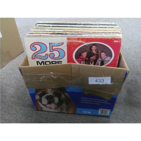 Collection of vinyl records