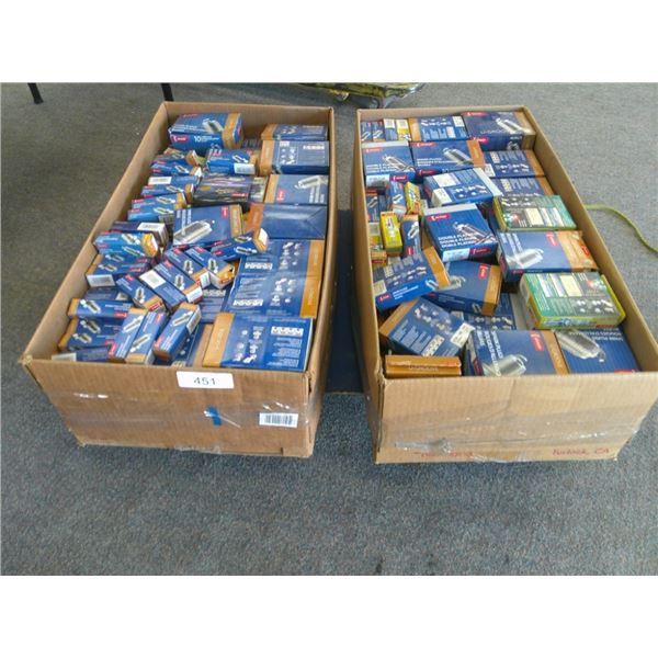 2 boxes of spark plugs