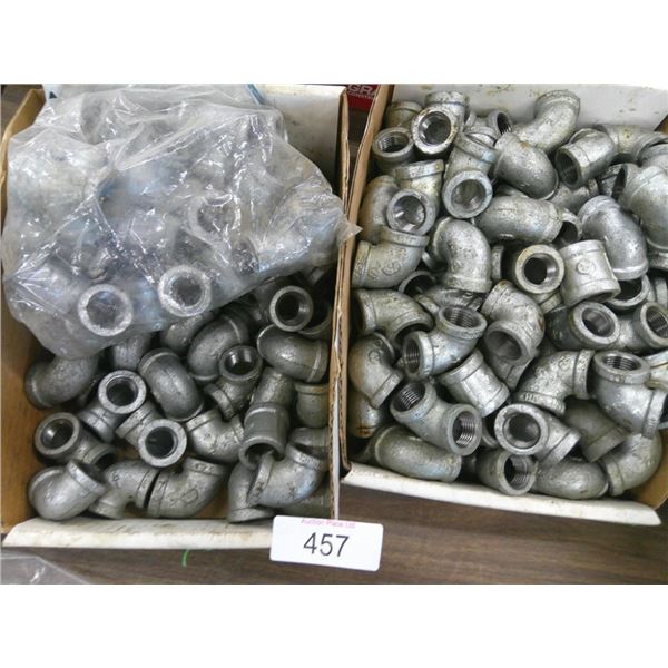 Assorted galvanized fittings