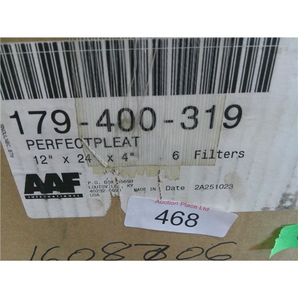 case of 12"x24"x4" air filters