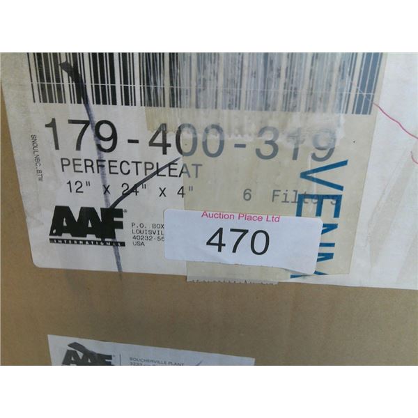 case of 12"x24"x4" air filters