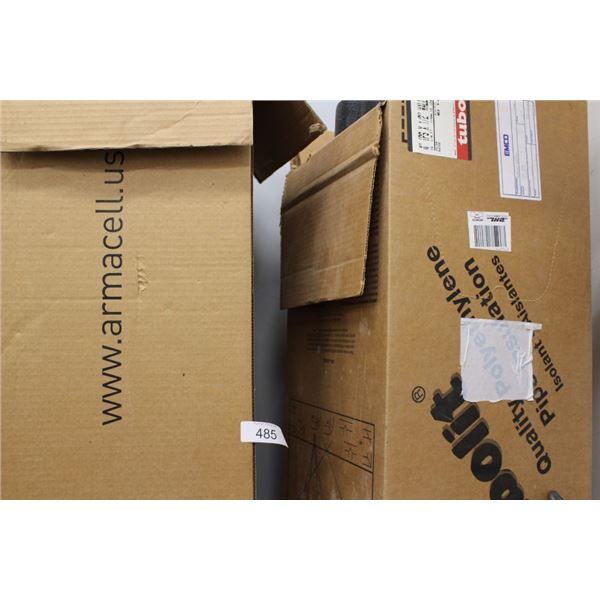 2 boxes pipe insulation