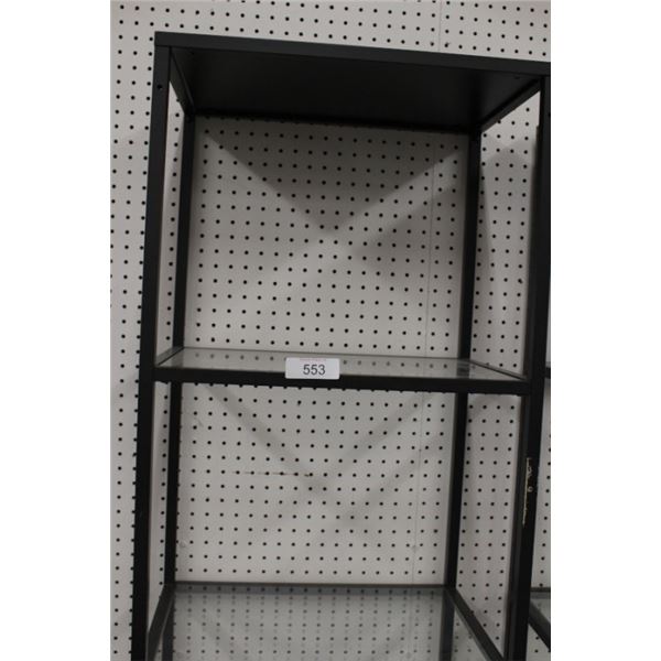 glass & metal display shelf