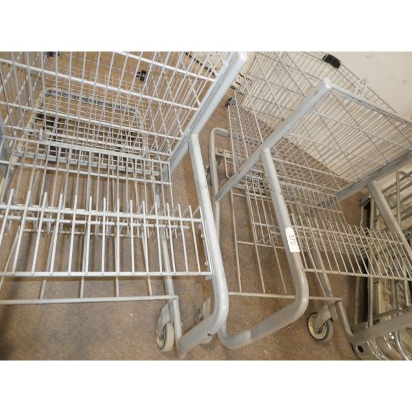 2 shopping carts with back section