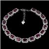 Image 1 : Natural Untreated Rhodolite Garnet Bracelet