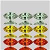 Image 1 : Natural Multi Color Sapphire 9 Pcs{Flawless-VVS}