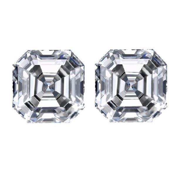 Natural Colorless White Topaz Pair{Flawless-VVS1}