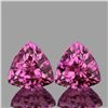 Image 1 : Natural  Intense Pink Sapphire Pair  {Flawless-VVS}
