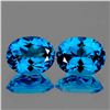 Image 1 : Natural AAA Swiss Blue Topaz Pair{Flawless-VVS1}