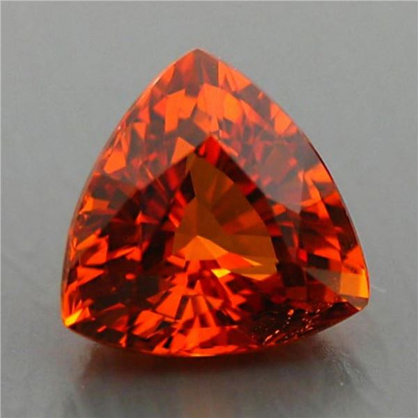 Natural Mandarin Orange Spessartite Garnet 1.23 Cts{Flawless-VVS}