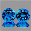 Image 1 : Natural  AAA Swiss Blue Topaz Pair 10.00 MM - Flawless