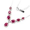 Image 2 : Natural  Red Ruby Necklace