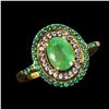 Image 1 : Natural Colombian Emerald Ring