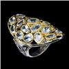 Image 1 : Natural Unheated  Blue Aquamarine Ring