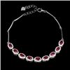 Image 2 : Natural Pigeon Blood Red Ruby Bracelet
