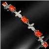 Image 1 : Natural Italian  Orange Coral Bracelet
