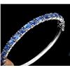 Image 2 : Natural Cornflower Blue Blue Kyanite Bangle