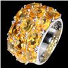 Image 1 : Natural Unheated Oval Citrine Ring