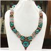 Image 1 : Tibet Natural Stone Tribal Queen Royal Necklace