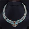 Image 1 : Tibet Natural Stone Tribal Queen Royal Necklace