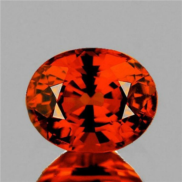 NATURAL ORANGE SPESSARTINE GARNET 6.5x5 MM - FL