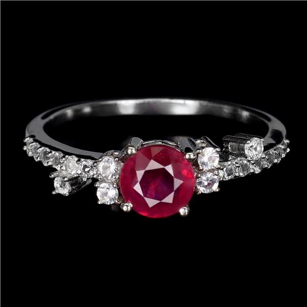 Natural Pigeon Blood Red Ruby Ring