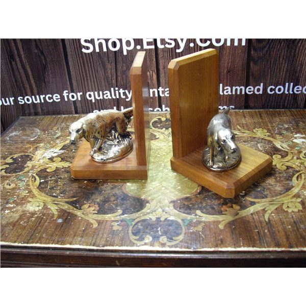 HOUND DOG BOOK ENDS