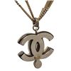 Image 4 : Chanel Gold-tone CC Pearl Chain Necklace
