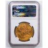 Image 2 : 1885-S $20 Saint-Gaudens Double Eagle Gold Coin NGC MS60