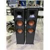 Image 2 : PAIR OF KLIPSCH REFERENCE TOWER SPEAKERS (SOME FOOT ISSUES)