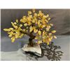Image 2 : LARGE CITRINE BONSAI TREE ON AMETHYST BASE RETAIL $3200 APPROX 14"