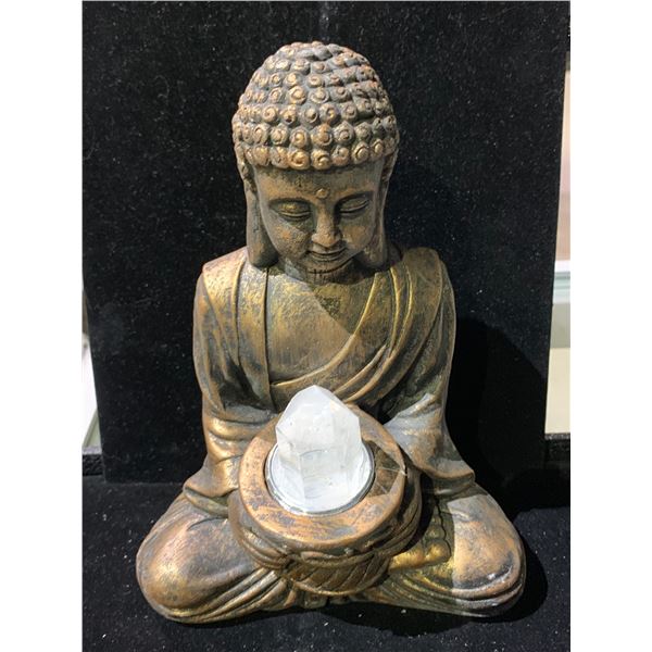 MEDITATION BUDDHA WITH CLEAR QUARTZ RETAIL $550