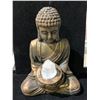 Image 1 : MEDITATION BUDDHA WITH CLEAR QUARTZ RETAIL $550