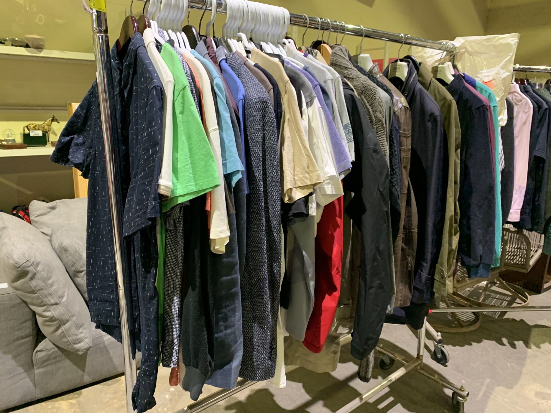 RACK OF ASSORTED CLOTHING (RACK NOT INCLUDED) - Able Auctions
