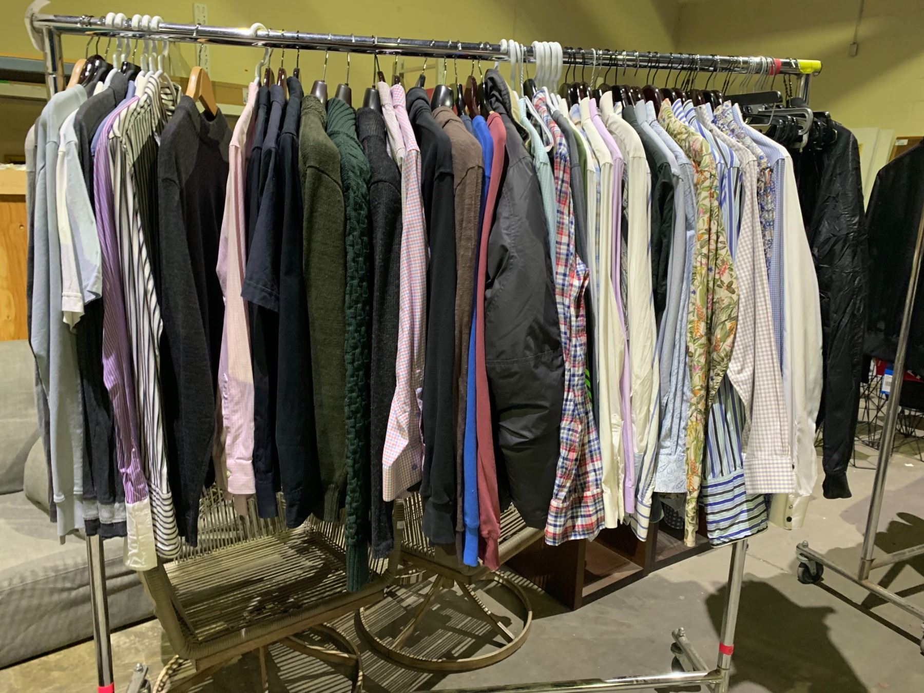 RACK OF ASSORTED CLOTHING (RACK NOT INCLUDED) - Able Auctions