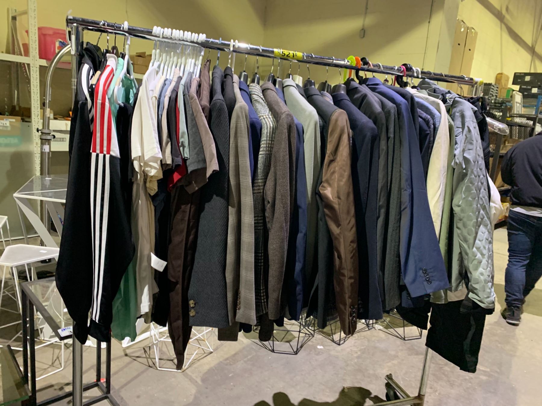 RACK OF ASSORTED CLOTHING (RACK NOT INCLUDED) - Able Auctions