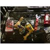 Image 2 : SHELF OF ASSORTED TOOLS INCLUDING; PIPE WRENCHES, BOTTLE JACK, DRILLS & MORE
