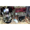 Image 2 : SHELF OF ASSORTED ITEMS INCLUDING; CANDLE HOLDERS, TOASTER, SALT & PEPPER SHAKER, STAND MIXER &