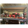 Image 2 : RACK OF ASSORTED TOOLS INCLUDING; CRAFTSMAN, MILWAUKEE & BOSCH (RACK NOT INCLUDED)