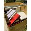 Image 2 : WARDROBE BOX OF ASSORTED BINDERS